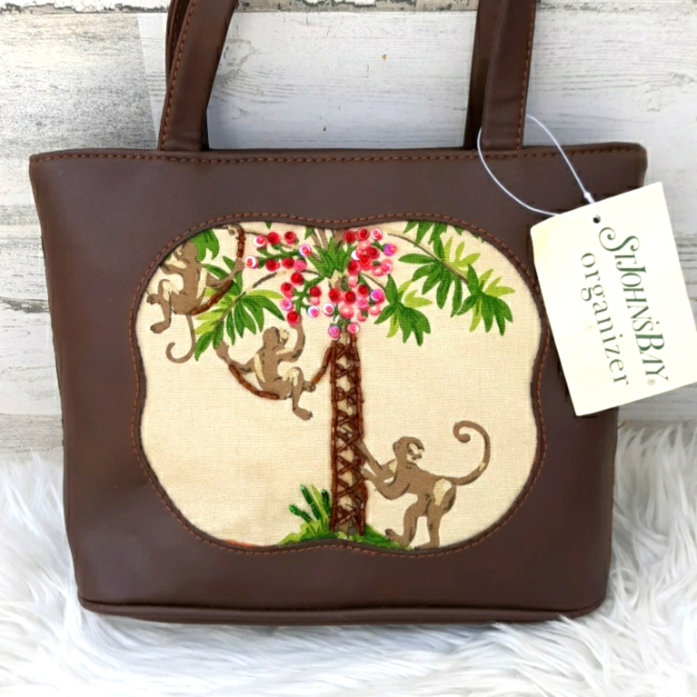 NWT ST JOHN'S BAY SMALL FAUX LEATHER BAG